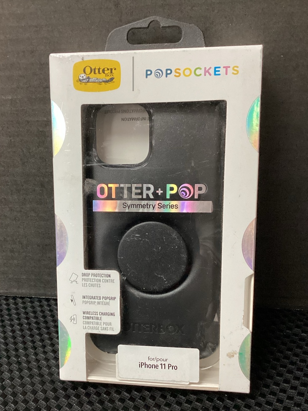 OtterBox Symmetry Series Black iPhone 11 Pro Case with Built-In PopSocket